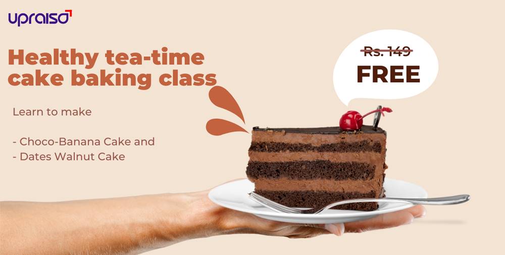 Healthy tea time cake baking class