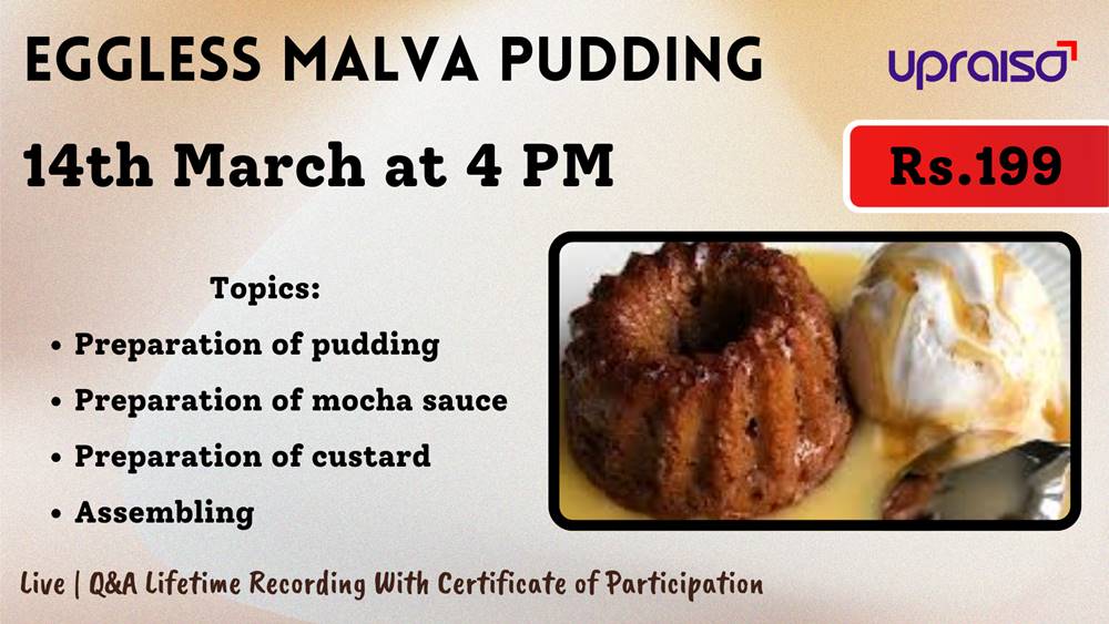 Eggless Malva Pudding