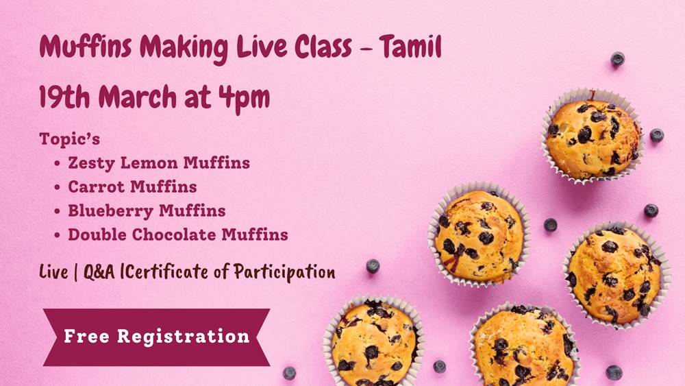 Muffin Making Class   Tamil