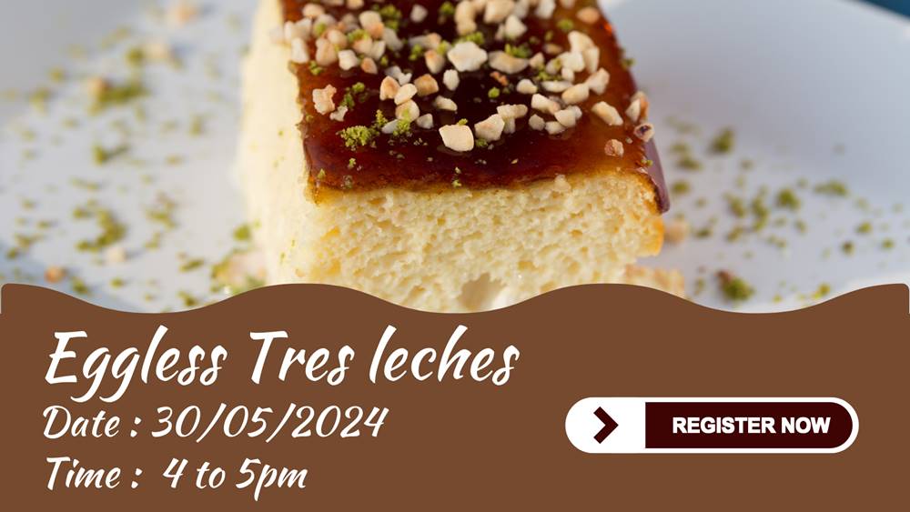 Eggless tres leches